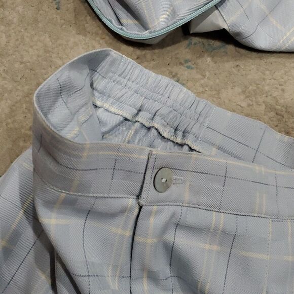 2 Piece Vintage Golf Outfit - Blue & Cream Jacket & Shorts - Picture 8 of 16